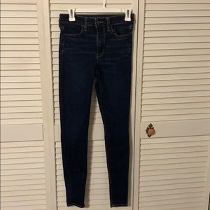 High rise skinny jeans